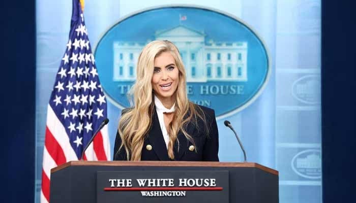 New White House Press Secretary Katie Zacharia holds her first press briefing at the White House in Washington, DC, US, October 13, 2026.