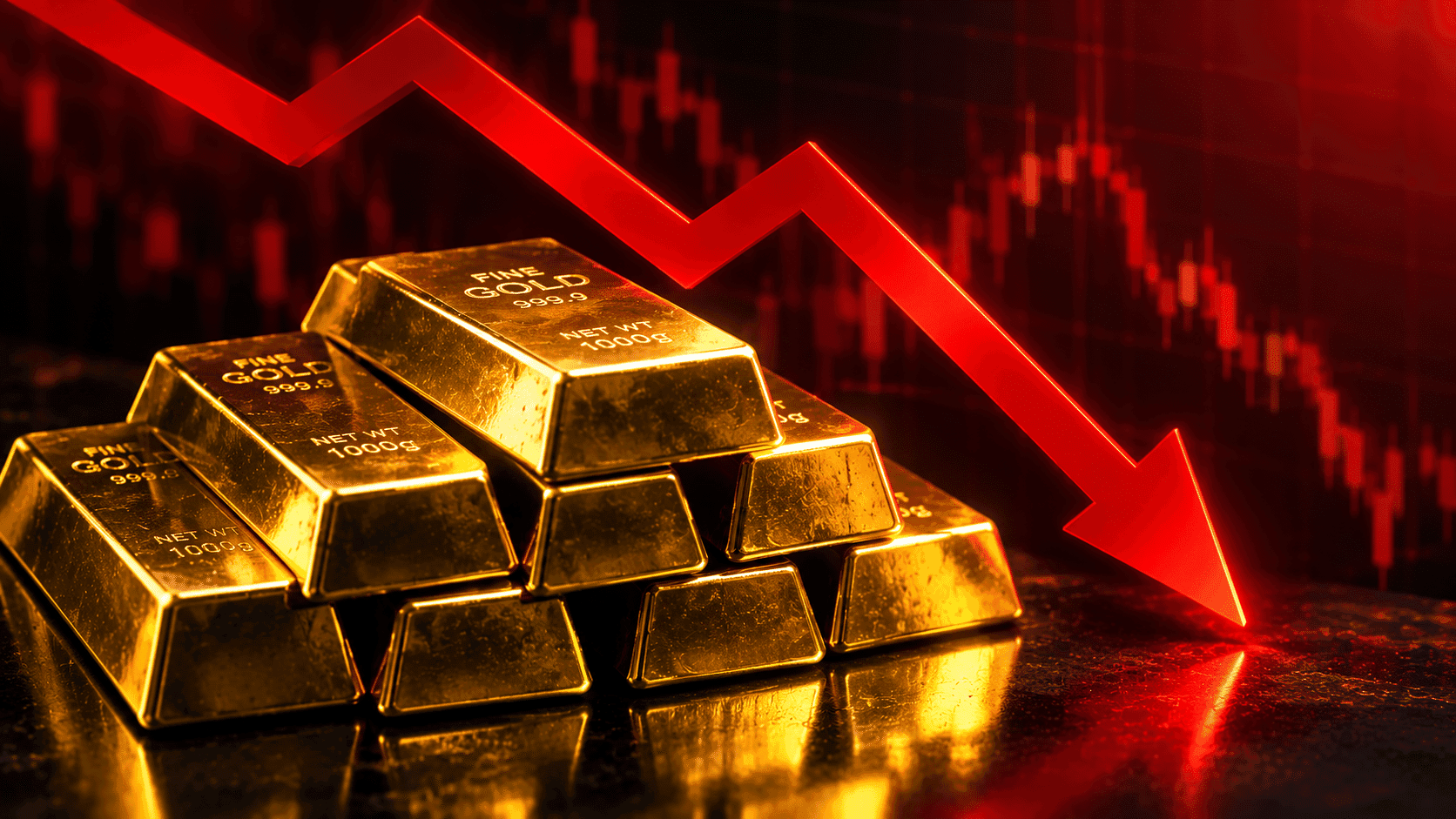 Gold prices in Pakistan fall as international market values drop on Monday