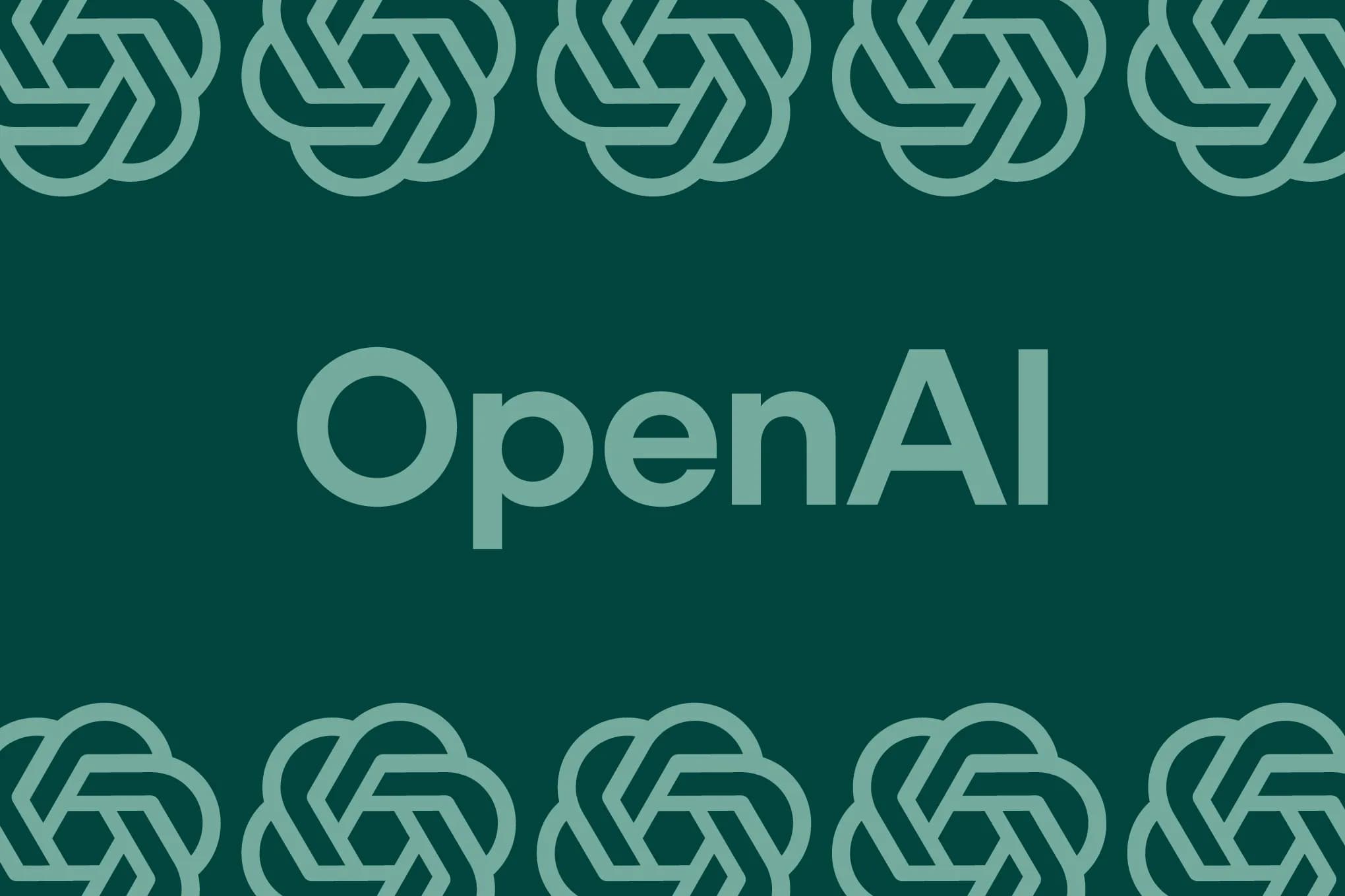 Vector illustration of the Open AI logo.