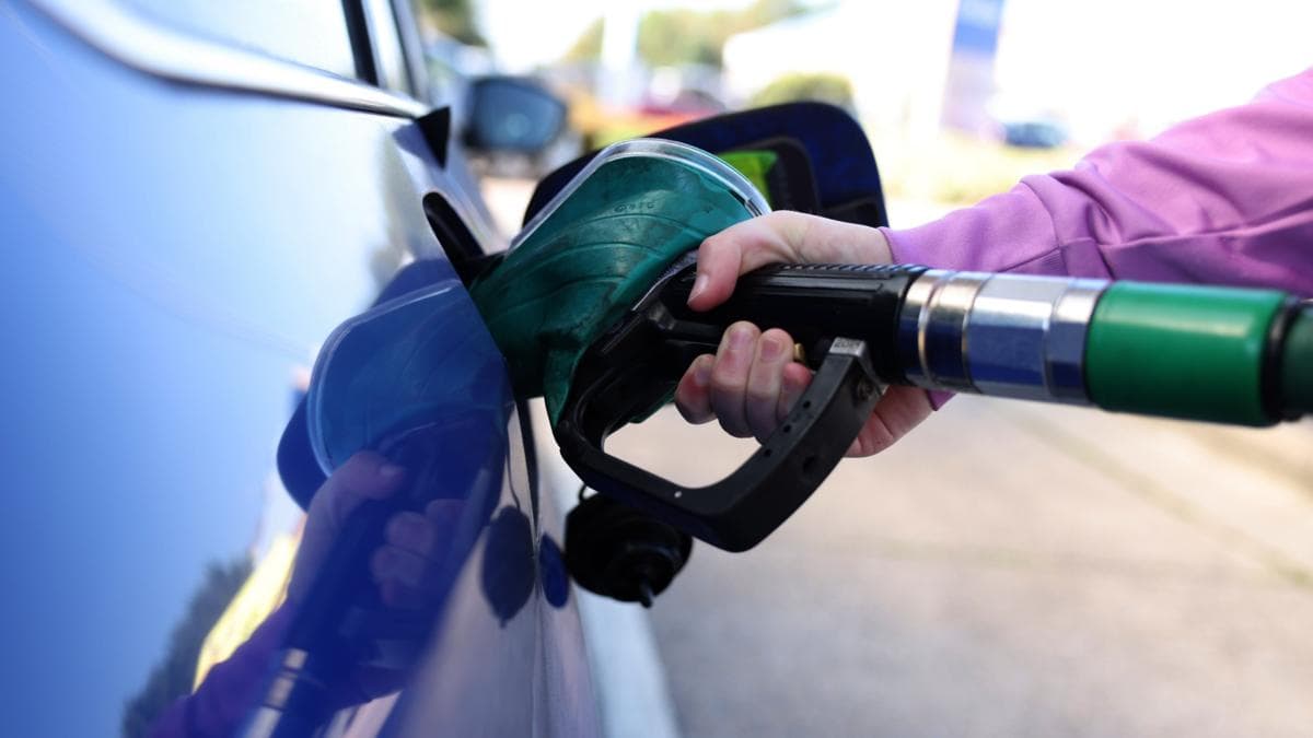 Image caption, Global fuel prices have soared since the US-Israel war with Iran began at the end of February