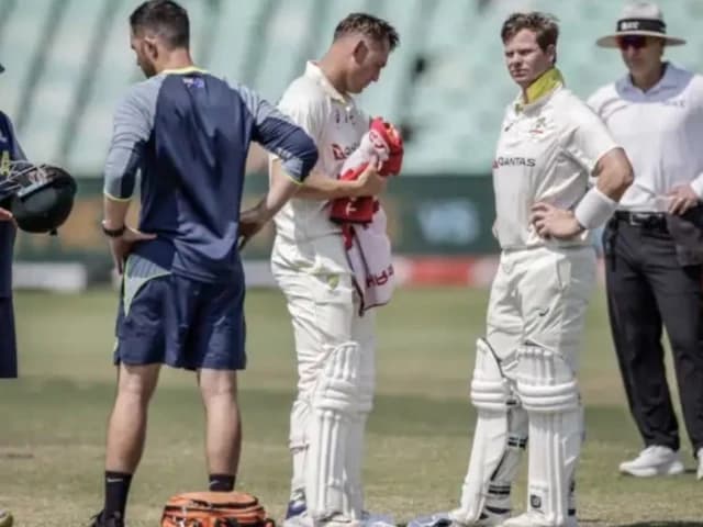 Steve Smith suffers head injury as Australia secures first test win