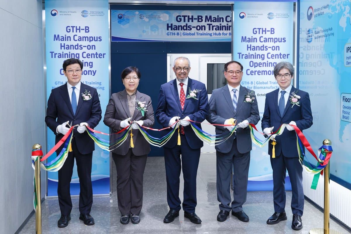 WHO opens Global Training Hub for Biomanufacturing in South Korea