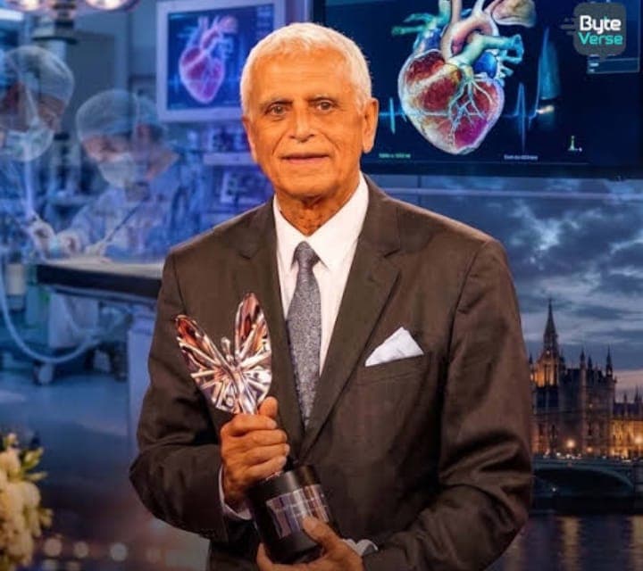 Dr Asif Hasan receives Pride of Britain Award for cardiac surgery